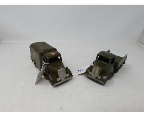A Britains six wheel Army Lorry and Ambulance 