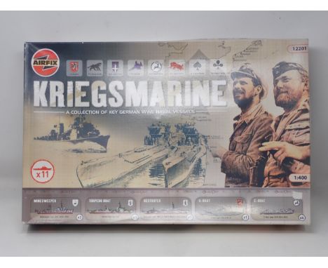 An Airfix 1:400 scale Kriegsmarine collection of WWII Vessels 