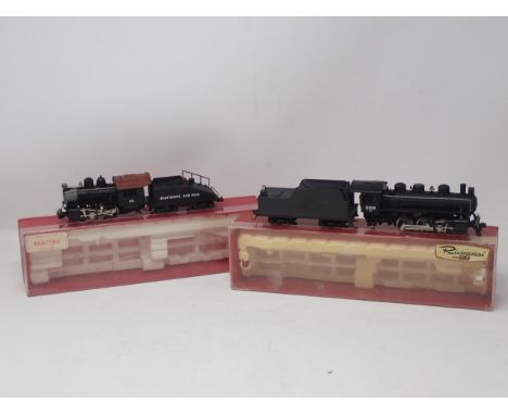 Two Rivarossi HO scale Locomotives; 1225 C16 Class 0-4-0 in Baltimore and Ohio livery, boiler front A/F, and 1264 0-6-0 in Ba