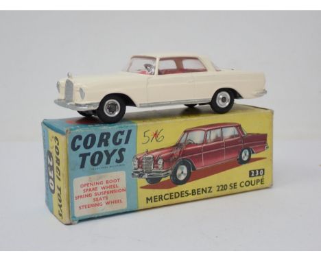 Corgi Toys 230 cream Mercedes-Benz 220SE Coupe, boxed 