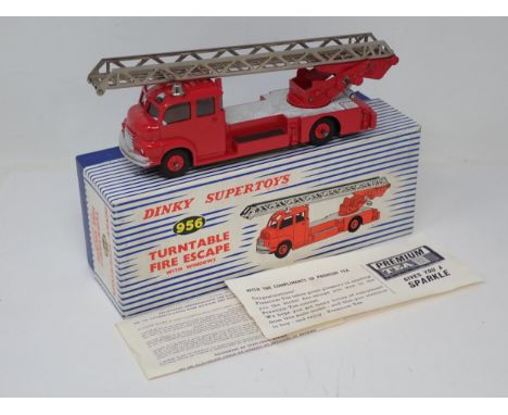 Dinky Toys 956 Turntable Fire Escape, supplied by Premium Tea, leaflet enclosed, superb box and packing 