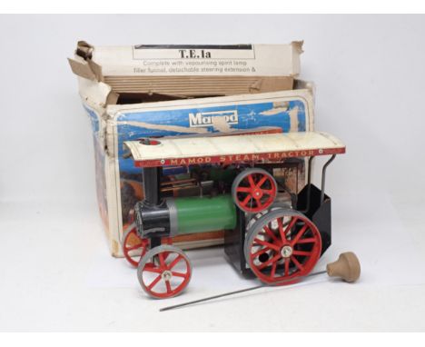 Mamod T.E.1a Traction Engine, box damaged 