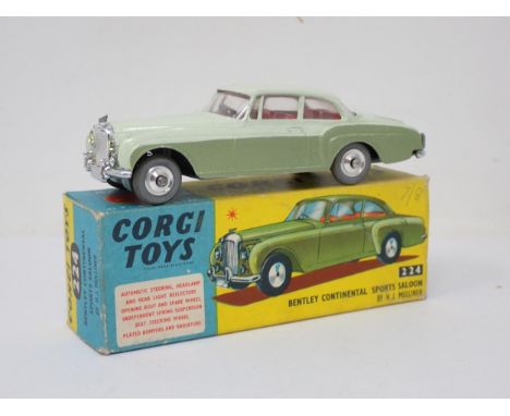 Corgi Toys 224 bronze and cream Bentley Continental Sports Saloon, boxed 