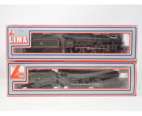 Lima 00 gauge 'King George V' in GWR green livery, boxed; and Airfix 'Royal Scot' in Lima box 