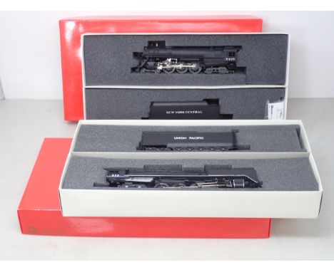 Rivarossi 5428 HO scale 4-8-4 FEF 3 Union Pacific Locomotive, boxed; and Rivarossi 5446 4-6-4 Hudson Locomotive in New York C