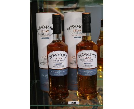 2 Boxed Bowmore Islay Single Malt Scotch Whisky Legend 700ml 