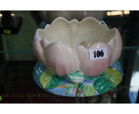 Clarice Cliff Lily Pattern Jardinière / Planter 
