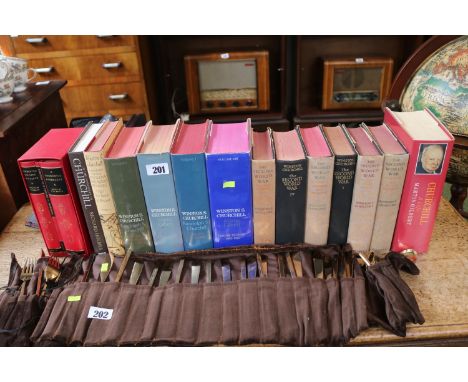 Collection of Winston Churchill Books inc Folio Churchill Anthology 