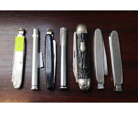 Collection of assorted Pocket knives and Pipe cleaning instruments 
