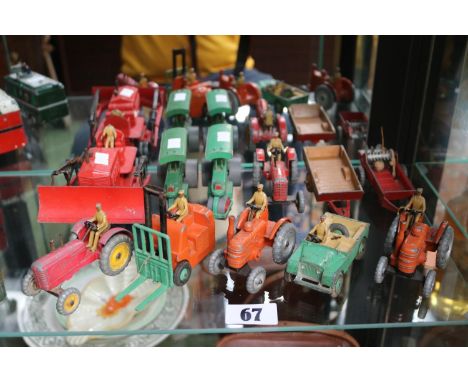 Collection of Dinky Farm Vehicles to include Bulldozers, Fork lift etc (11) 