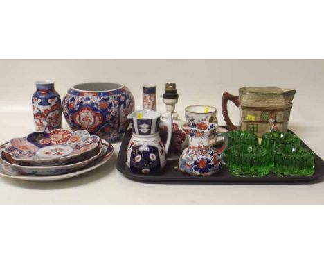 Collection of ceramics to include Imari ware Moorcroft lamp, royal Doulton etc Condition report: see terms and conditions