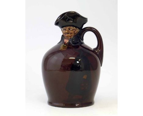 Royal Doulton 'Night Watchman' head bottle flask, RD. No. 436947. Condition report: see terms and conditions