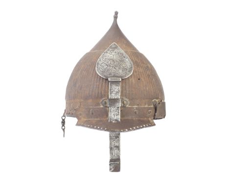 A Very Rare German Burgonet In Oriental FashionCirca 1560, Probably NurembergOf russet steel, with conical skull made in one 