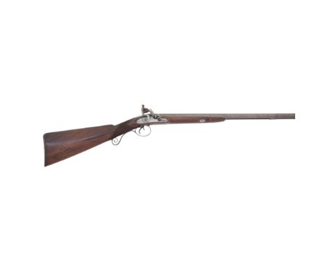 A 20-Bore Flintlock D.B. Sporting GunBy H.W. Mortimer &amp; Co. Of London, Circa 1800With rebrowned twist barrels (forward ra