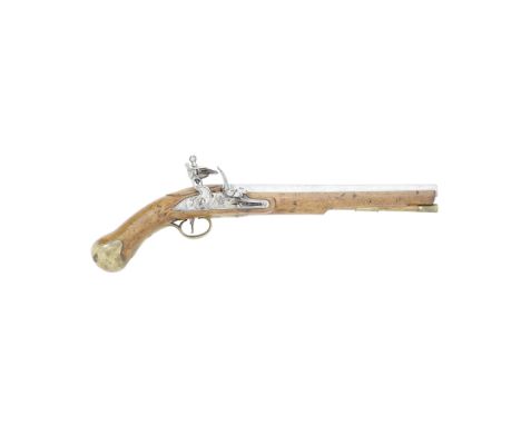 A 28-Bore Flintlock 1801 Pattern Long Sea Service PistolDated 1805With bright barrel, tang and lock, the last with border eng