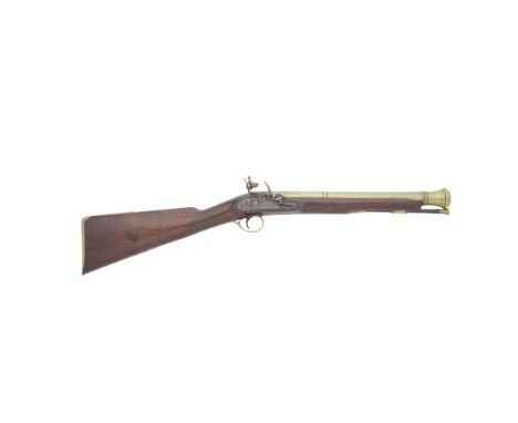 A Presentation Brass-Barrelled Flintlock Blunderbuss Relating To The Kilsby Riot Of 24 April 1837By W. Parker, Holborn, Londo