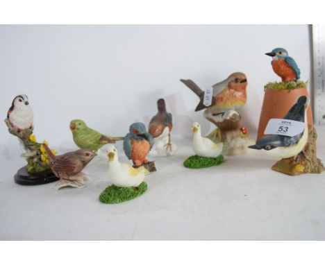 COLLECTION OF VARIOUS GOEBEL BESWICK AND OTHER BIRD FIGURES