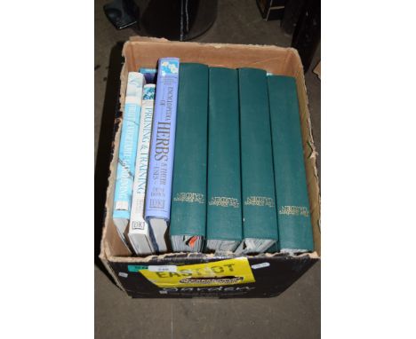 BOX CONTAINING BOUND COPIES "THE KITCHEN GARDEN" TOGETHER WITH OTHER GARDEN INTEREST HARDBACK BOOKS