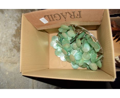 BOX CONTAINING VINTAGE LIGHT FITTING