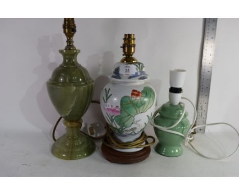 THREE LAMP BASES