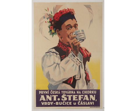 ANONYMOUSANT; Coffee, 1930sLithograph, 95 x 63.5cm, mounted on linen