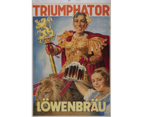 ANONYMOUSLowenbraun Munchen, 1950sLithograph, 84 x 59.5cm