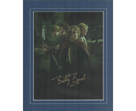 Billy Boyd signed colour Lord of the Rings photograph mounted in a frame, overall size 12x10. Good condition. All autographs 