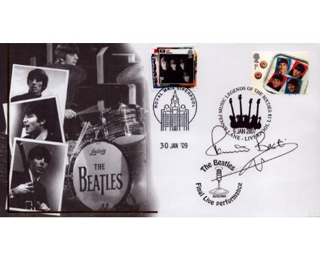 Pete Best the 5th Beatle Drummer 1960/62 signed Internetstamps official 2003 FDC. Super cover from Buckingham covers with 1st