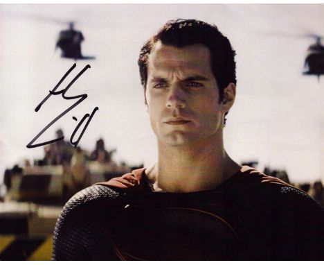 Henry Cavill signed 10x8 inch colour Superman photo. Good condition. All autographs come with a Certificate of Authenticity. 
