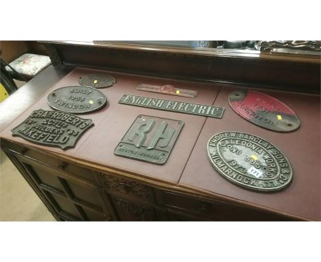 Collection of boiler and engine plates