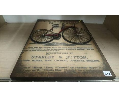 Starley and Sutton bicycle print