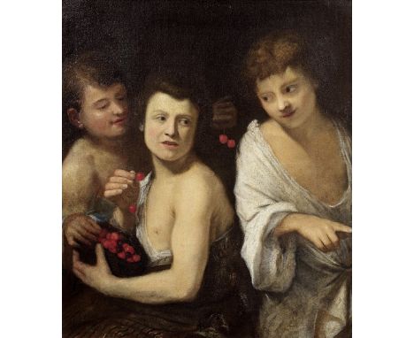 Studio of Michael Sweerts (Brussels 1618-1664 Goa)Three boys with a bowl of cherries oil on canvas84.4 x 71.3cm (33 1/4 x 28 