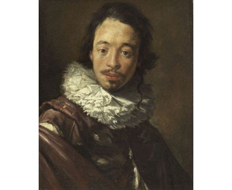 Claude Vignon (Tours 1593-1670 Paris)Portrait of a young man, bust-length, in a ruff, possibly a portrait of the artist oil o