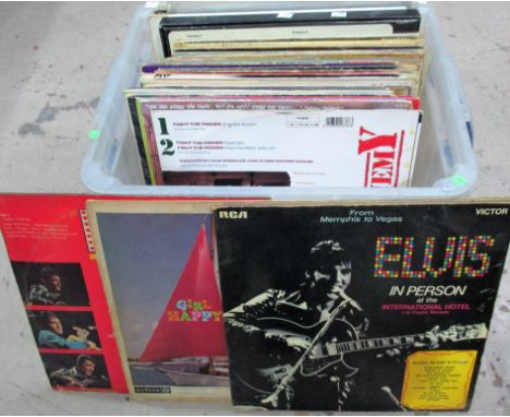 A selection of Elvis Presley LP's; etc.