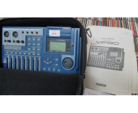 A Fostex VF80 Digital Multitracker with instruction manual and soft case