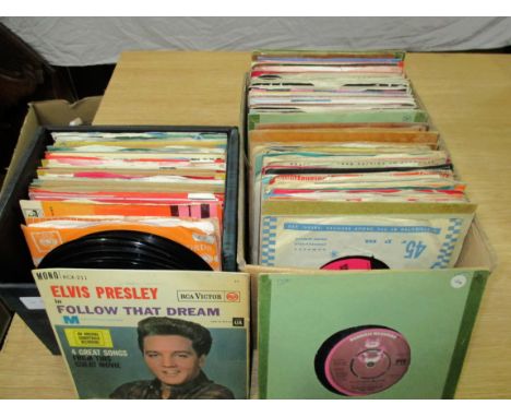 A selection of 1960's / 70's singles including Elvis, Gladys Knight etc