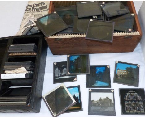 A selection of lantern slides showing the Salvation Army; various school slides