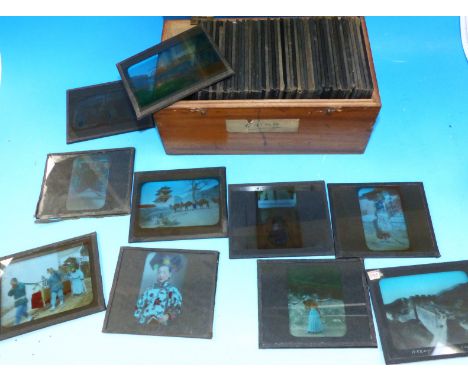 A selection of lantern slides showing Chinese scenes