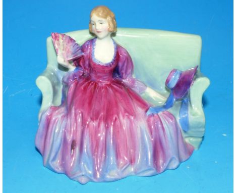 A 1930's Royal Doulton sofa group, untitled, impressed date, length 5"