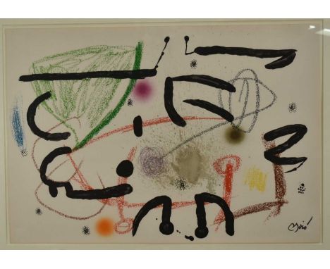 *Joan Miro (1893-1983) lithograph in colours - Maravillas Con Variaciones Acrósticas 15 (1975) from an edition of 1500 on Gua