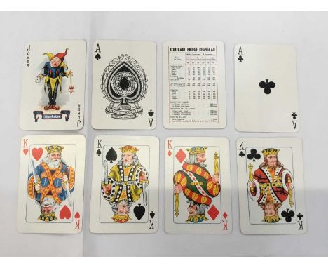 Complete deck of 'Universe' playing cards, No. 110, manufactured for Denmark by the English printer Universal, with boxProven