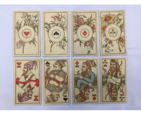 Complete deck of 33 Karl Gerich 'Resurgam' playing cards, No. 35, based on an unpublished English deck from 1925 (per Tregear