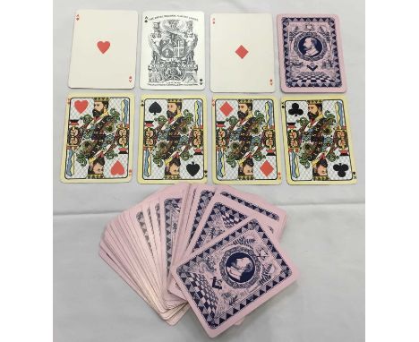 Full deck of Goodall Royal Masonic Playing Cards, circa 1884, pack published by John Hogg, intended for use by Freemasons. Mr