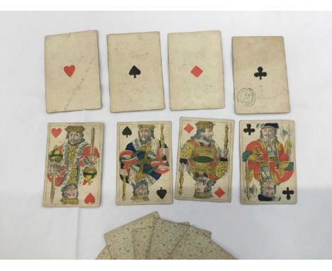 Deck of 51 Hamburg Pattern playing cards, circa 1835Provenance: The Christopher Rayner Collection