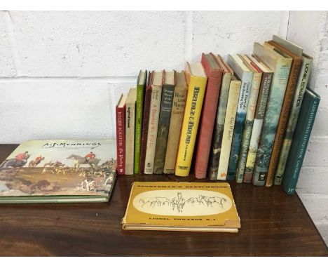 Group of hunting related books including volumes illustrated by Lionel Edwards, Munnings and others (20)