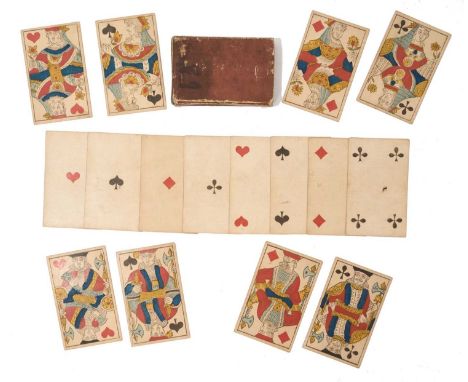 Complete deck of 19th century 52 Russian XP9 pattern playing cards, circa 1830Provenance: The Christopher Rayner Collection