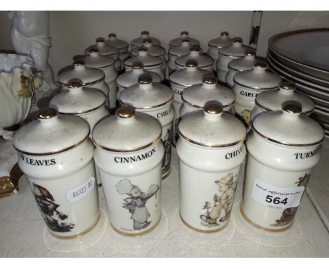 Collection of Hummel small jars 