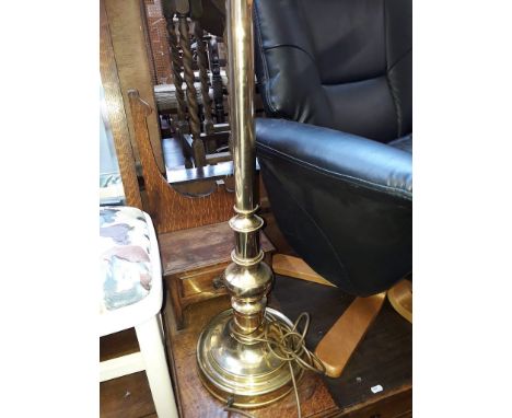 A brass standard lamp 