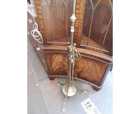 A brass standard lamp 