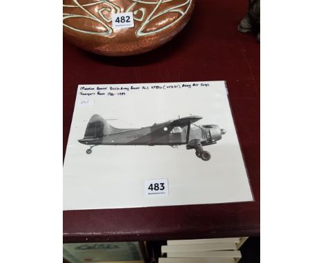 ORIGINAL NORTHERN IRELAND TROUBLES OPERATION BANNER PHOTOGRAPH SHOWING BRITISH ARMY BEAVER AL.1 XP820 ARMY AIR CORPS TRANSPOR